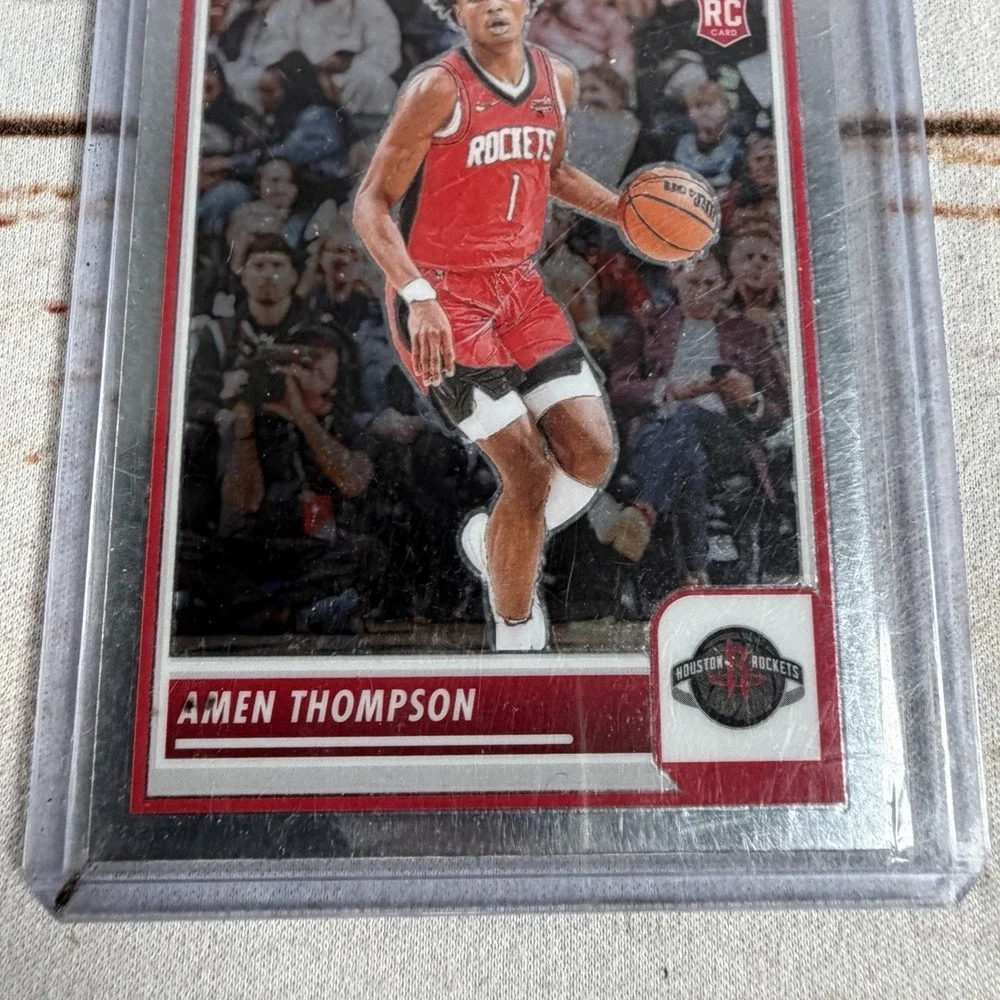 Panini 2023-24 NBA Hoops Premium Stock Amen Thompson #86 Rookie Card Used